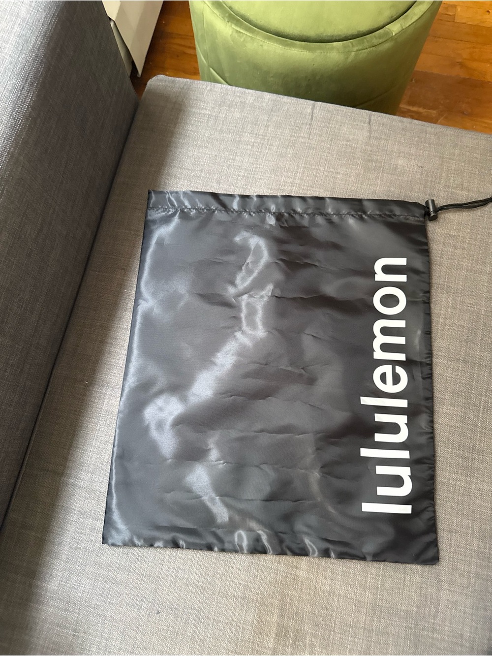 lululemon athletica Black Drawstring Bag